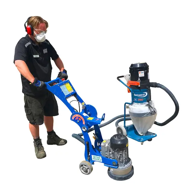 concrete grinder hire and vacuum