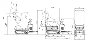 mini dumper hire wacker dt08 specs