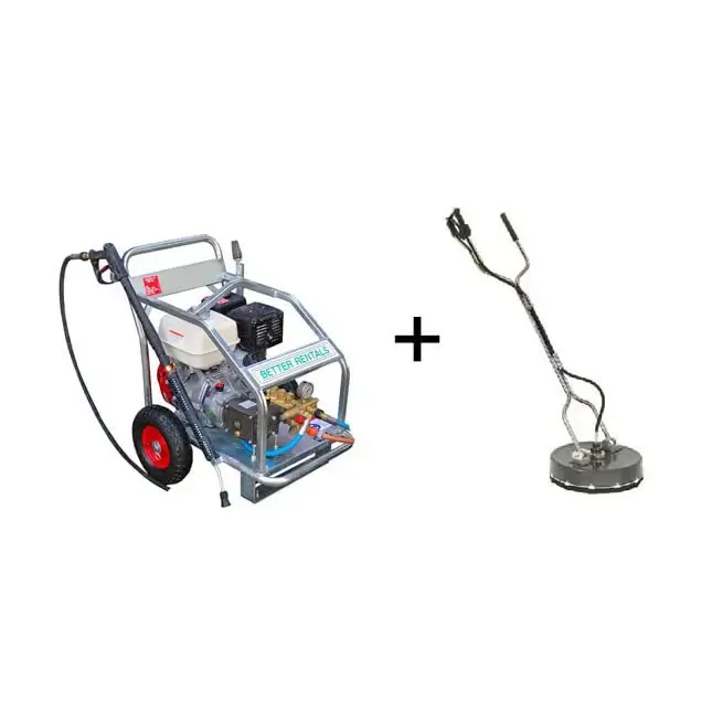 pressure washer hire and rotary cleaner